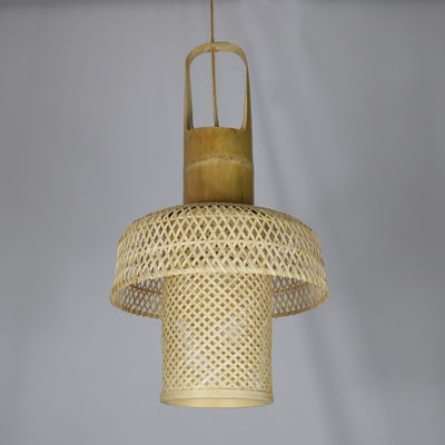 Wieszające chińskie lampy bambusowe lampy bambusowe tkaniny żyrandol