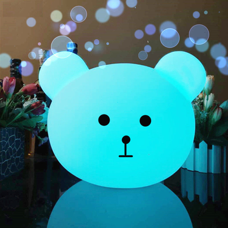Mini uroczy niedźwiedź Dzieciaki Dziecko Dekoracja w pomieszczeniach przenośna LED Nocna lampa
