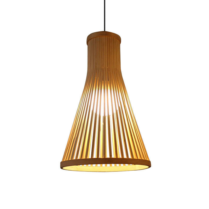 Zamówione Rattan Pendant Light, Nordic Woven Bamboo Lamp Do Oświetlenia Wewnętrznego
