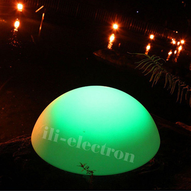 PE Plastic LED Half Sphere Light Przeładowalny Do Dekoracji Bożonarodzeniowej