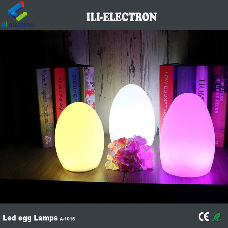 Oświetlone lampy LED w kształcie jajka 16 kolorów zmieniające się za pomocą pilota