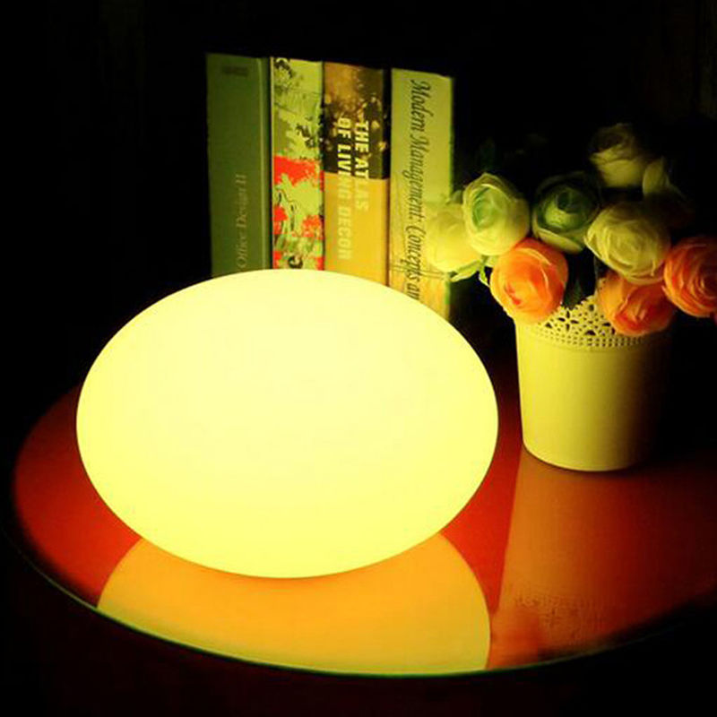 PE Plastic LED Stone Light Waterproof Rechargeable Color Changing For Home Decor