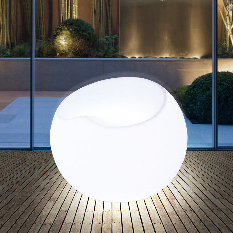Modułowe kolorowe krzesło Puff Plastic Lounge Furniture Led Light Up Sofa