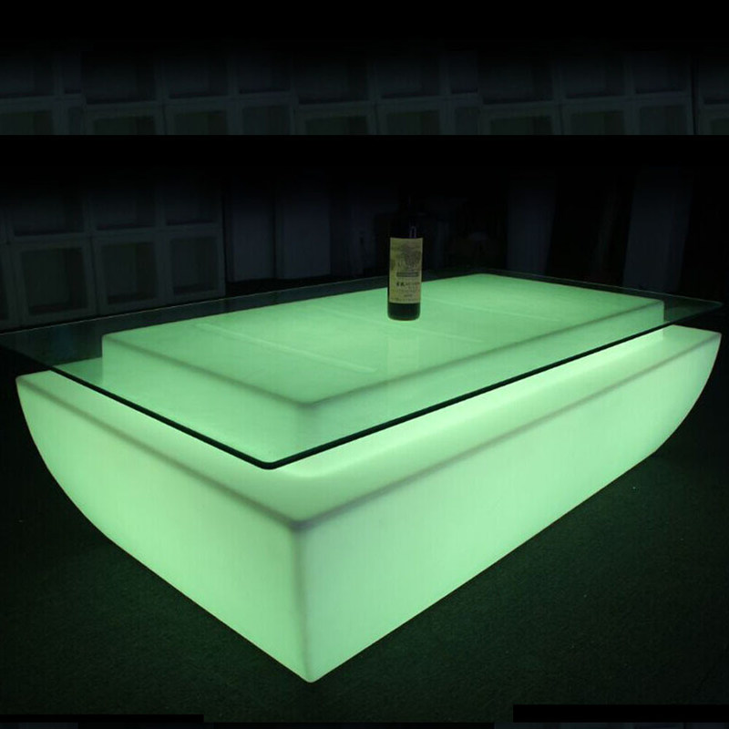 Stylowe zdalnie sterowane oświetlenie LED świecący stół bar / kaseta bar