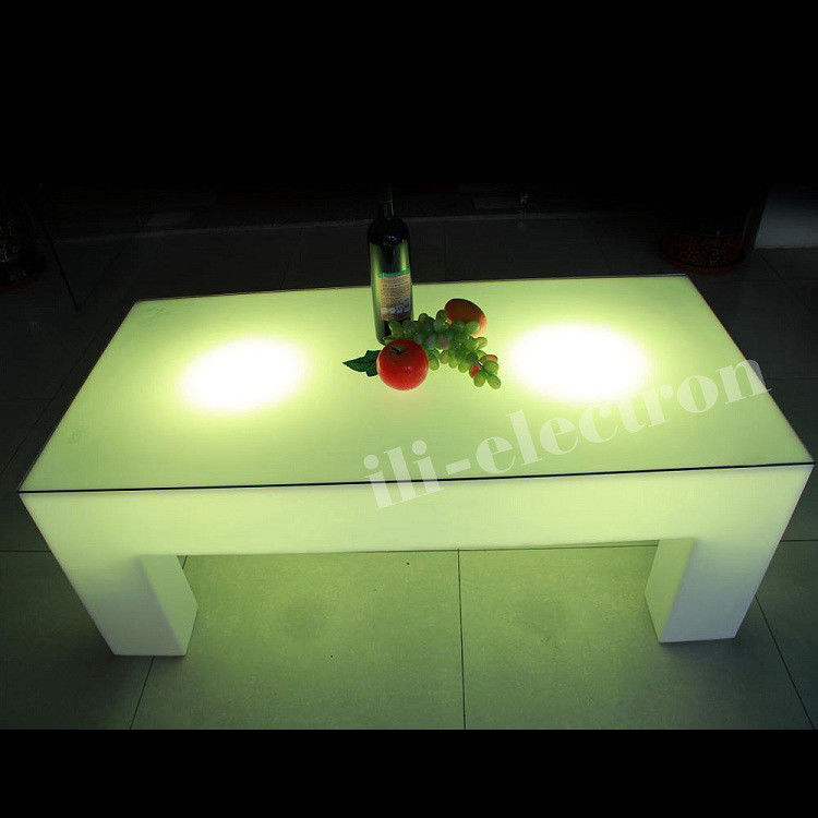 4 nogi LED Light Cocktail Table, 16 kolorów zmieniający LED Glow Table