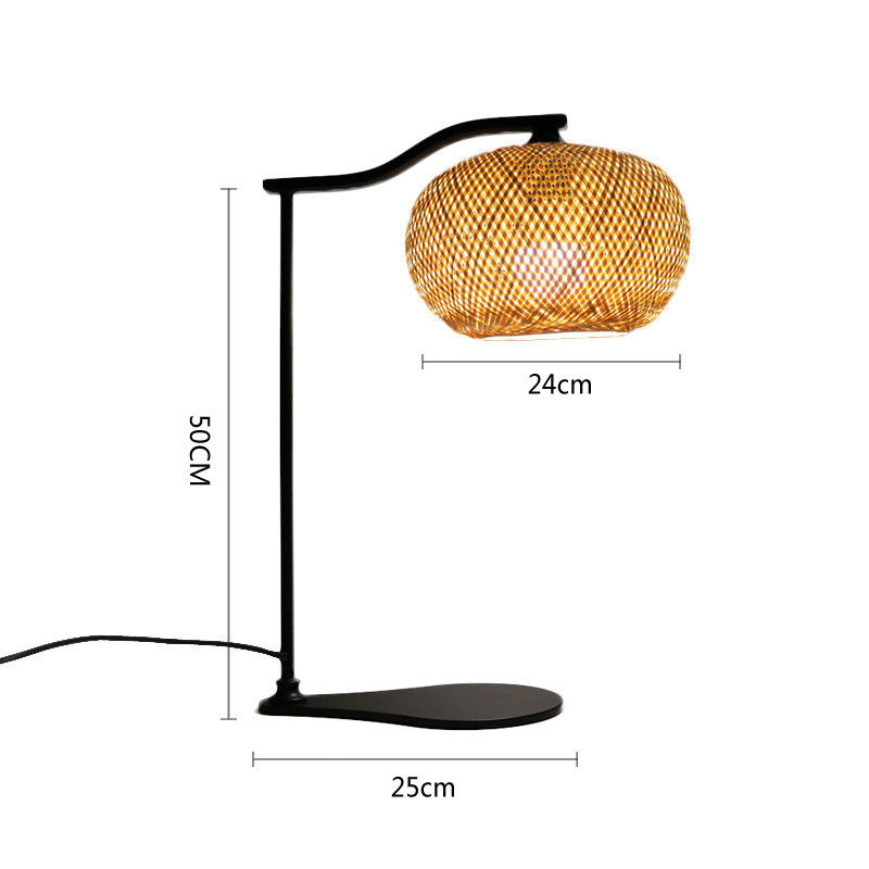 Zamówiona bambusowa lampa stołowa 2700K Miękka ciepła biała